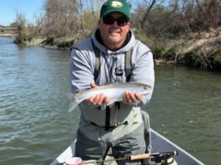 Ray breaking in his new Fly Rod!