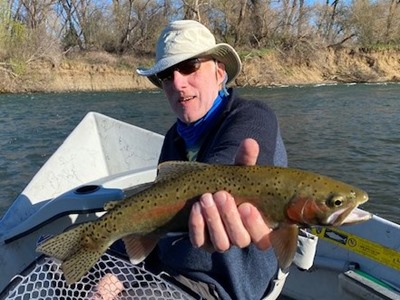 Bernard with one of many fish