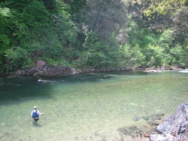 Adam Bernero fishing a juicy run