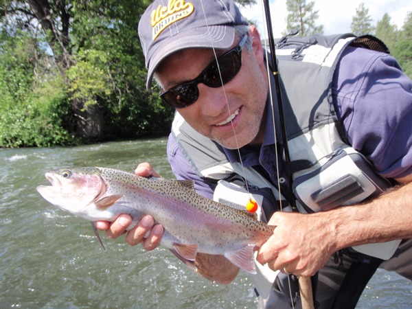 Mark, actually landing a perfect fish on the Pit
