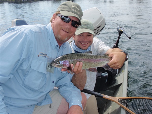 Bill with a superb Fall River rainbow