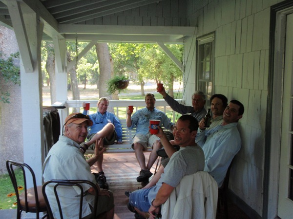 Good times after fishing at Clearwater Lodge