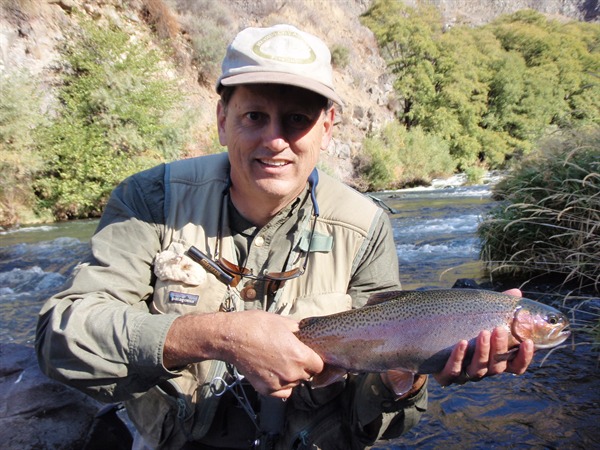 Chuck Farman with a perfect Pit River bow