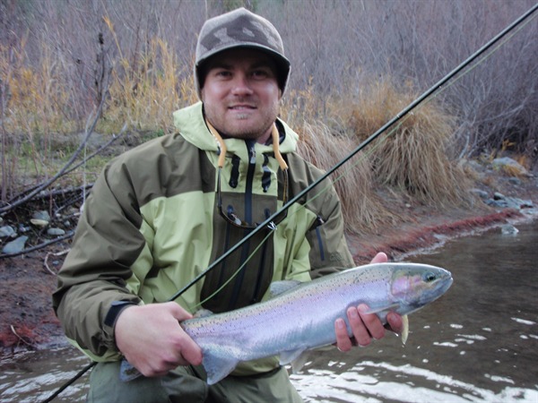 Joe with his first steelie