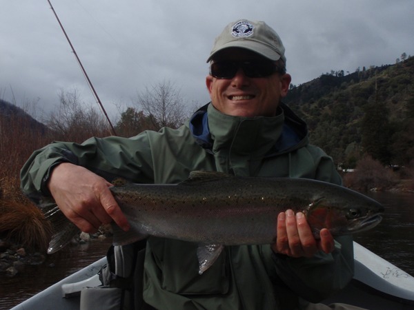 Bailey with a wild fish