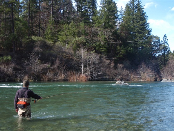 Randy swinging a sweet run