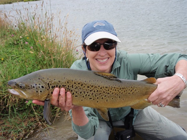 Val with a fish of a lifetime