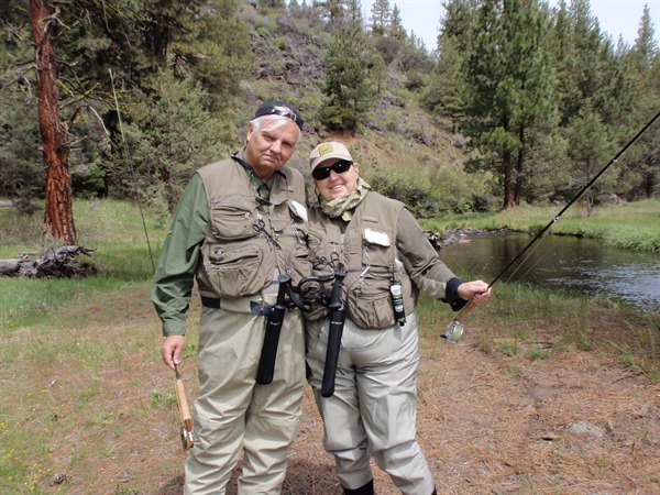 Ron and Rita on a lovely back country stream