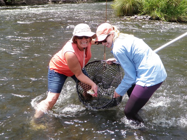 Shannon and D.G. on the Pit