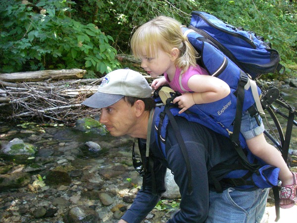 Andrew fishing with Mackenzie