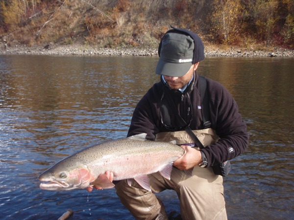 This giant interupted a perfectly swung fly