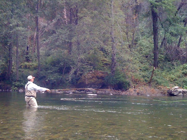 Jason swinging a sweet tail-out