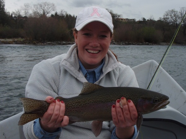 Kelly with a big rainbow