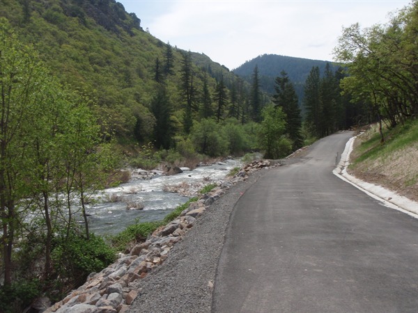 View from the dam looking downstream
