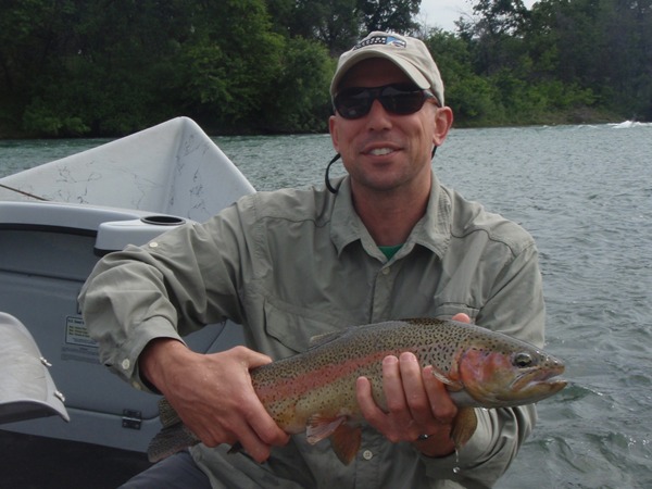 Owen with his first and biggest fish of the day