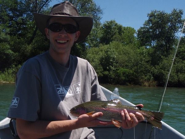 Josh with his first fish ever