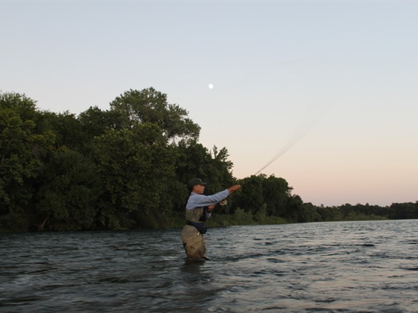 Andrew with his 5wt spey rod