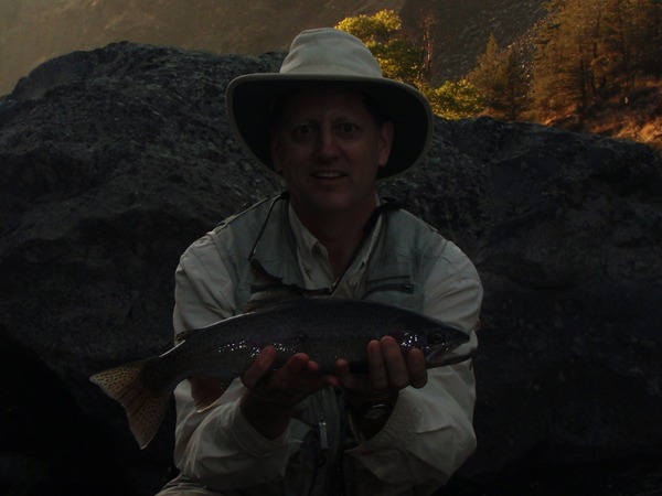 Chuck with a great rainbow