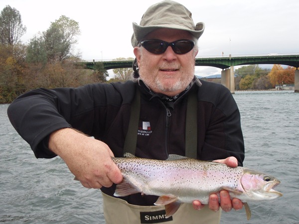 Bill swung up this nice rainbow on a sinking line