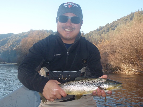 Mike with a brown trout