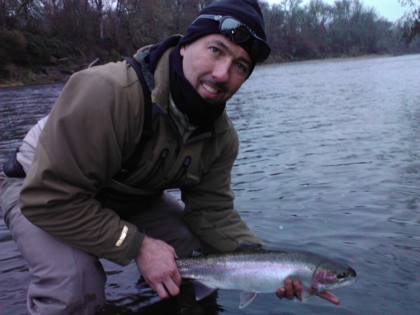 JR with wild hen fish