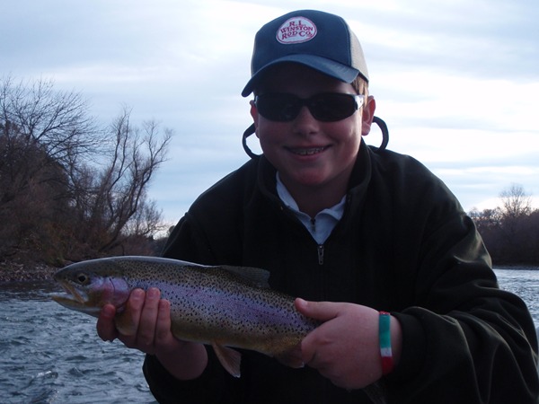 Blake with his big rainbow