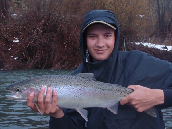 Michael got a nice fish, too.