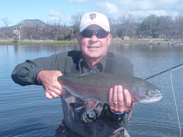 Rocky's first fish of the day