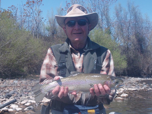 Mike with a dry fly fish