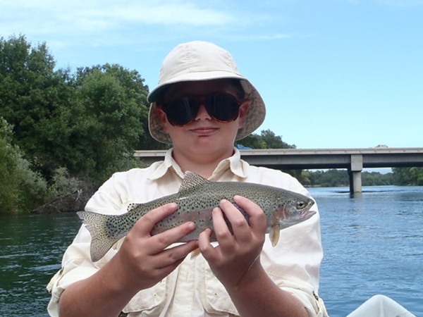 Troy with his first Lower Sac fish.