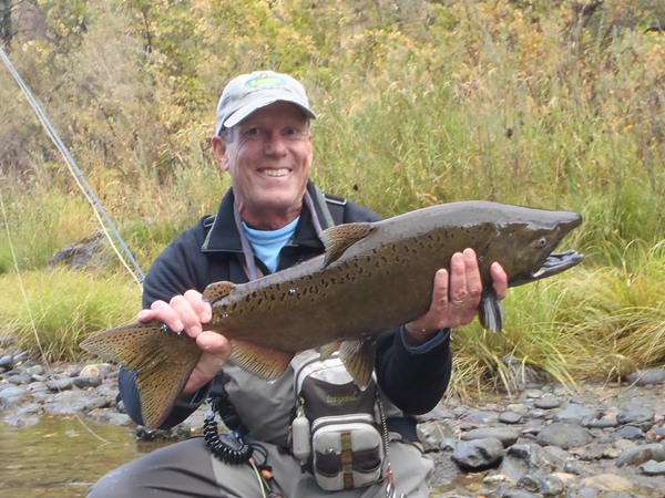 Tim with his big salmon