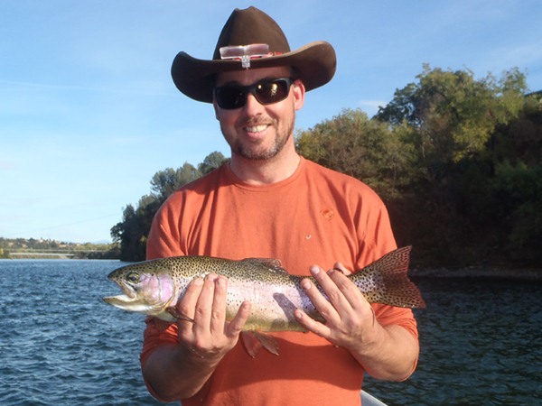 Andrew fooled this one with a dry fly