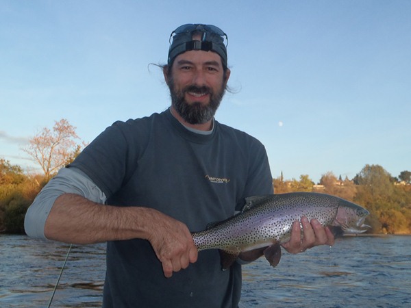 Tom caught this on on a dry fly