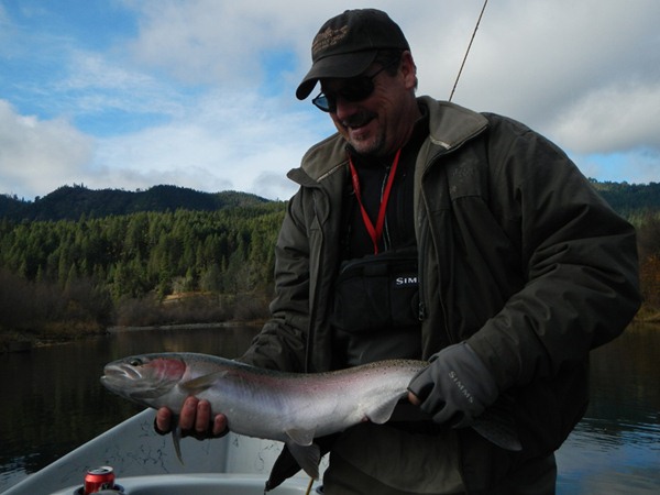 Brian with our biggest fish of the day