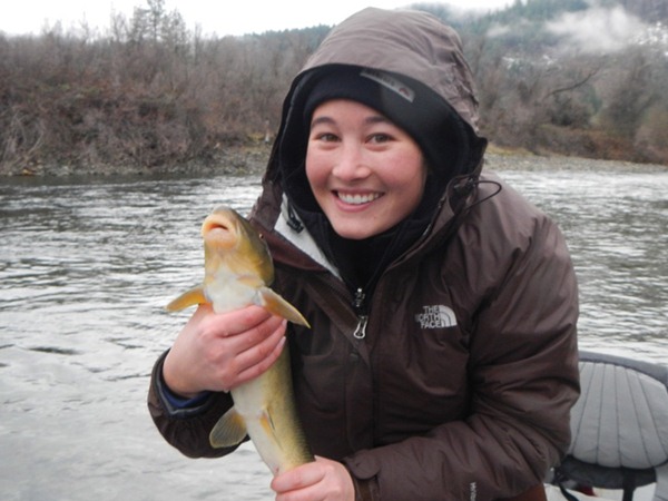 Abby got the party started with a sucker