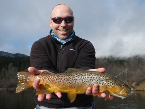 Stefan knows how to hold a fish