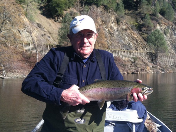Mike sight-fished this steelhead