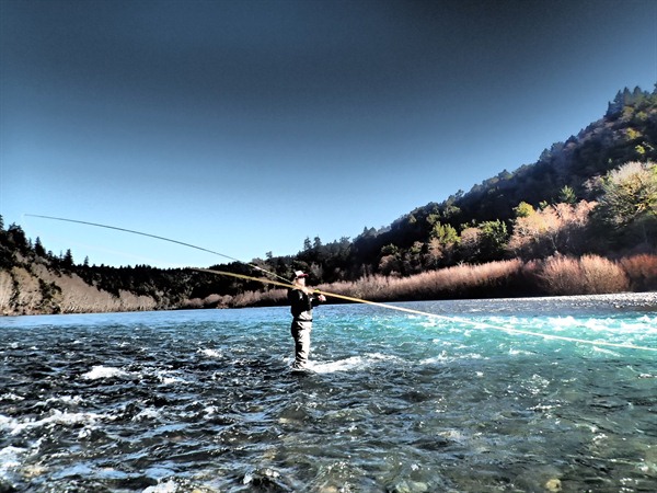 Jess on her first day of speycasting...impressive!