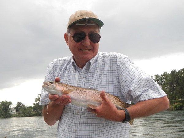 Peter with a rainbow