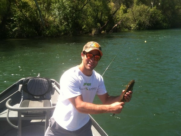 next lesson, holding the fish for a pic