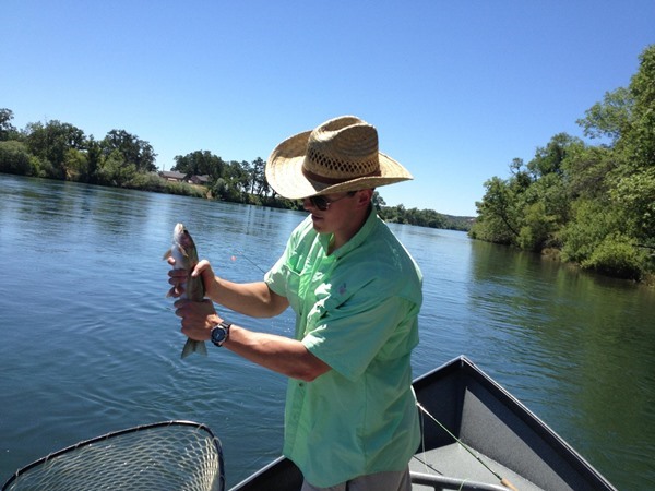 he wasn't actually choking the fish!