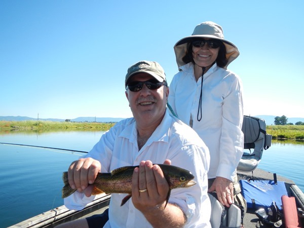 Robert with his first fish of the day