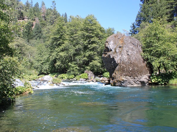 The confluence with Chatterdown Creek