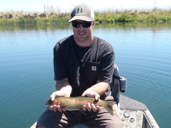 Greg caught this one-eyed trout on a small nymph