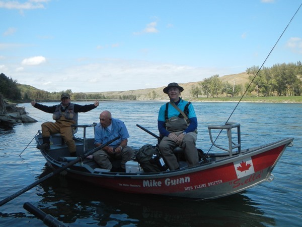 Andy and Tim with guide Mike Guinn