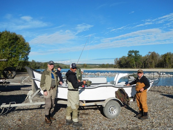 Andy and Tim with guide Mike Algar