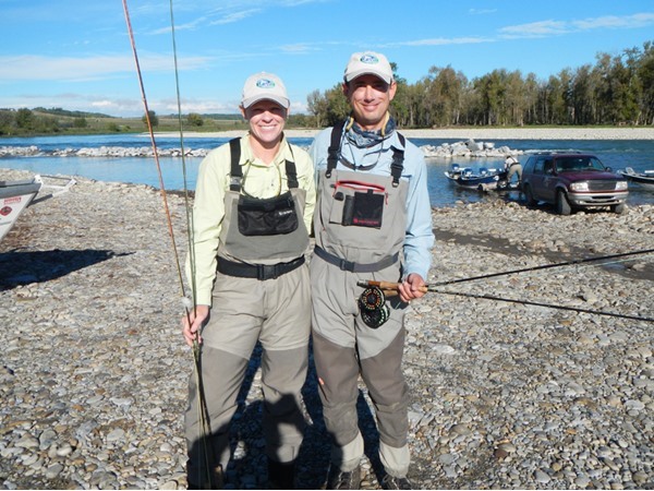 Andrew & Katie at the boat launch