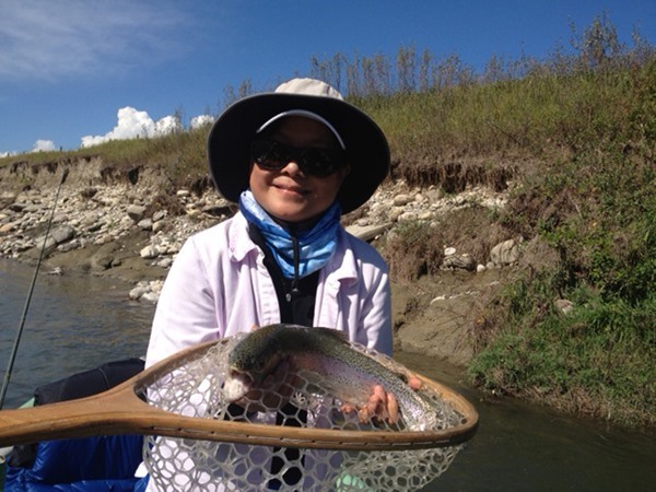 Catherine always catches big fish