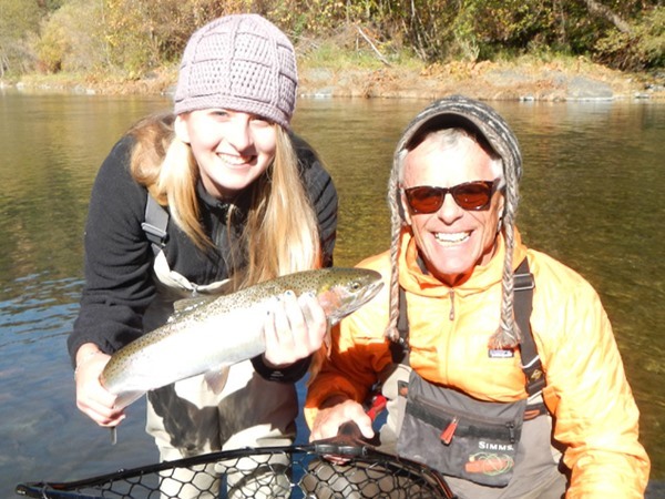 Charlotte with her first ever steelie