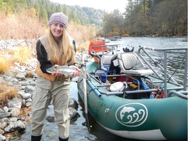 The big one got away, but this half-pounder pulled hard too